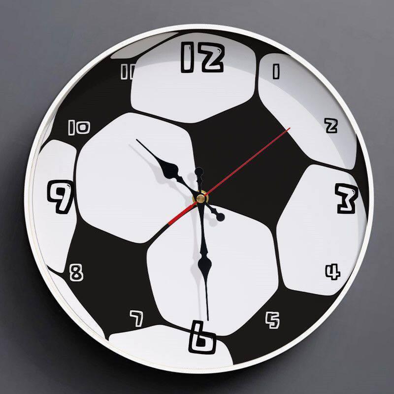 Creative Quartz Football Wall Clock - Sports Gift for Kids, Rooms & Shops