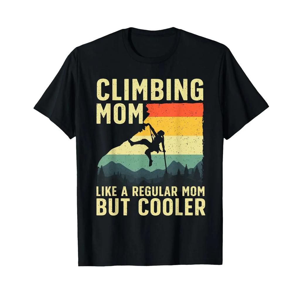 Cool Rock Climbing For Unisex Mom Indoor Mountain Climbers T Shirt Vintage Washed Designer Clothes Versatile Fashion Homme