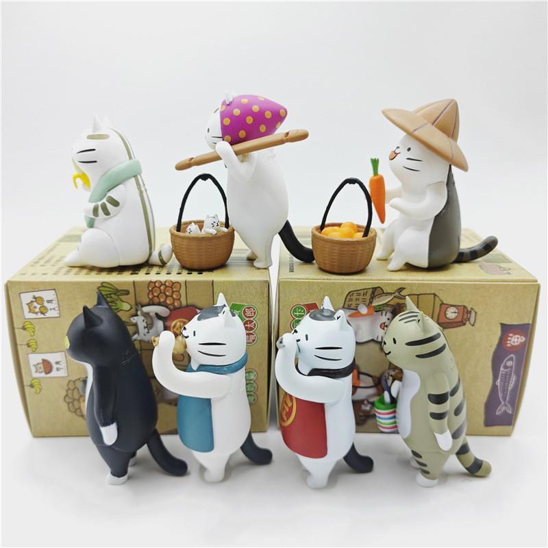 Adorable Pvc Collectible Blind Box Figurine Of Miss Cat Toy Model Display Piece
