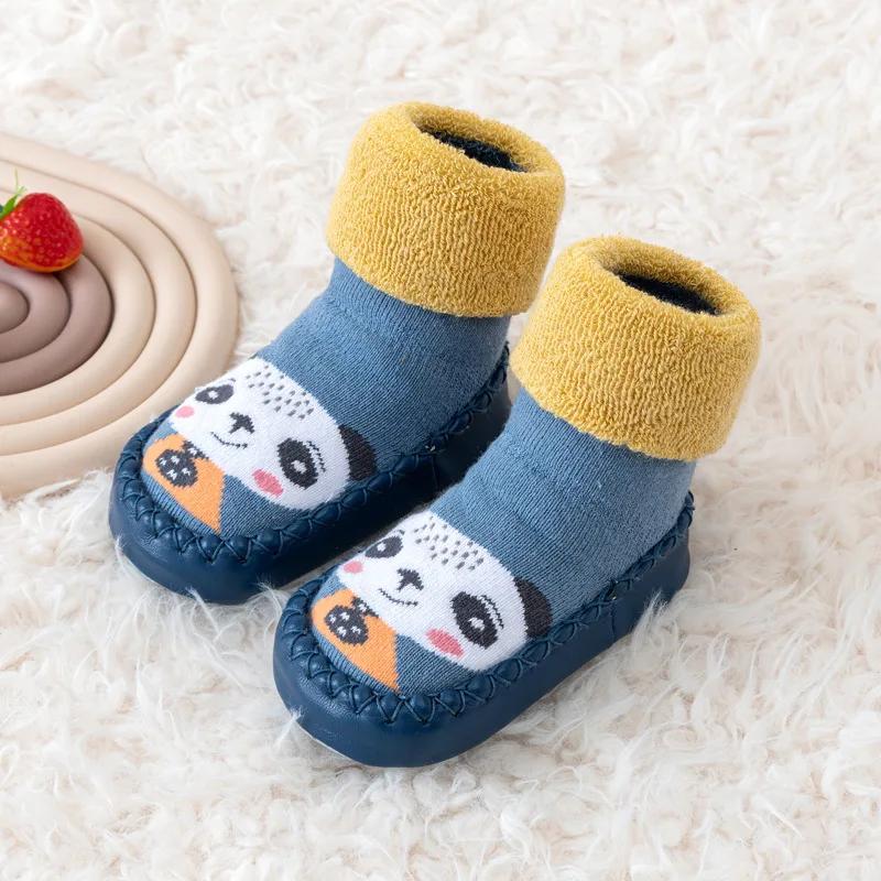 Baby Socks Shoes Infant Color Matching Cute Kids Boys Shoes Doll Soft Soled Child Floor Sneaker BeBe Toddler Girls First Walkers
