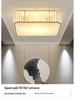 Modern Minimalist Round LED Crystal Ceiling Light for Bedroom, Living Room, Dining Room, and Study