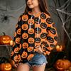 Children's Casual Hoodie with Halloween Print Pullover for Holiday Parties