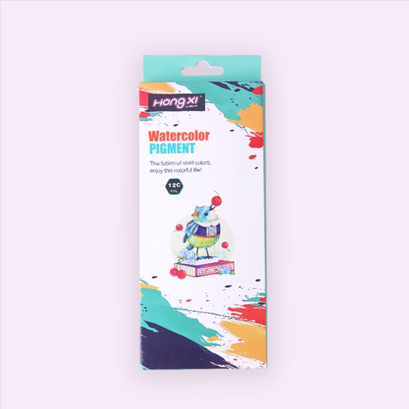 Wasbare Waterverf Set voor Kinderen - 6 ml, 12/18/24 Kleuren, Logo op Maat Beschikbaar