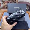 Chanel Black Quilted PU Leather Hard Shell Sunglasses Glasses Case