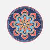 Round PVC Scandinavian Style Coasters Silicone Table Mats Non-slip Heat and Oil Resistant High Temperature Pot Mat Coaster