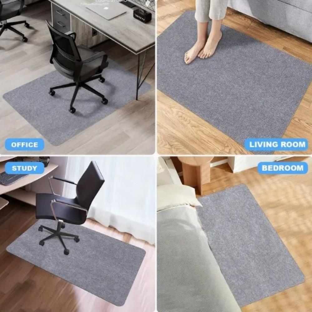 Self-adhesive Office Chair Mat Anti Slip Rolling Wheelchair Carpet  Wood Floor Protection