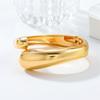 Exquisite Teardrop Open Cuff Bracelet Exaggerated Water Doplet Shaped Bangle Fashionable Wristwear for Casual and Formal