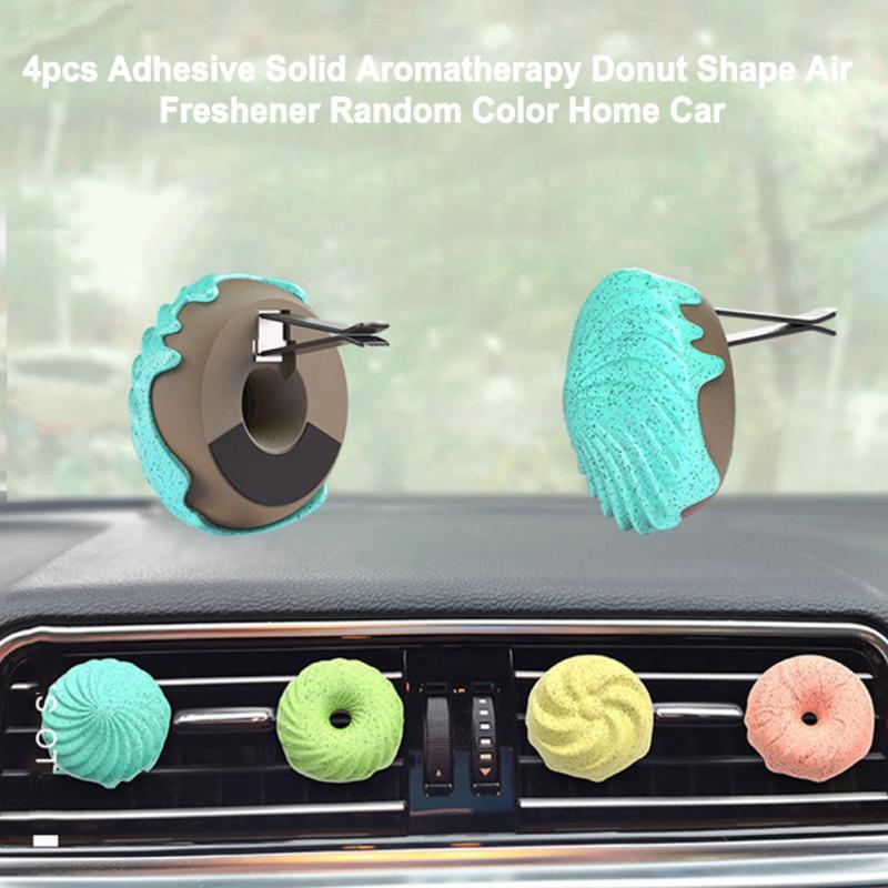 4pcs/set Donut-shaped Pet Deodorant Multipurpose Office Home Car Air Freshener Aromatherapy