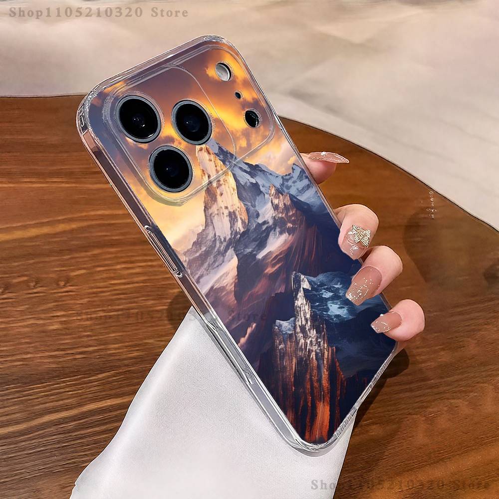 

Highest Peak Mount Everest Phone Case For iPhone 17,16,11,15,13,14,12,Air,Mini,Plus,Pro,Max,Plus,E Clear Soft Shell iPhone13PRO
