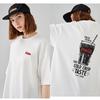 Summer Cola Shortsleeved Tshirt Unisex Trendy Summer Brand Americanstyle Graffiti Print Pair Of Semisleeved Shirt For Couples