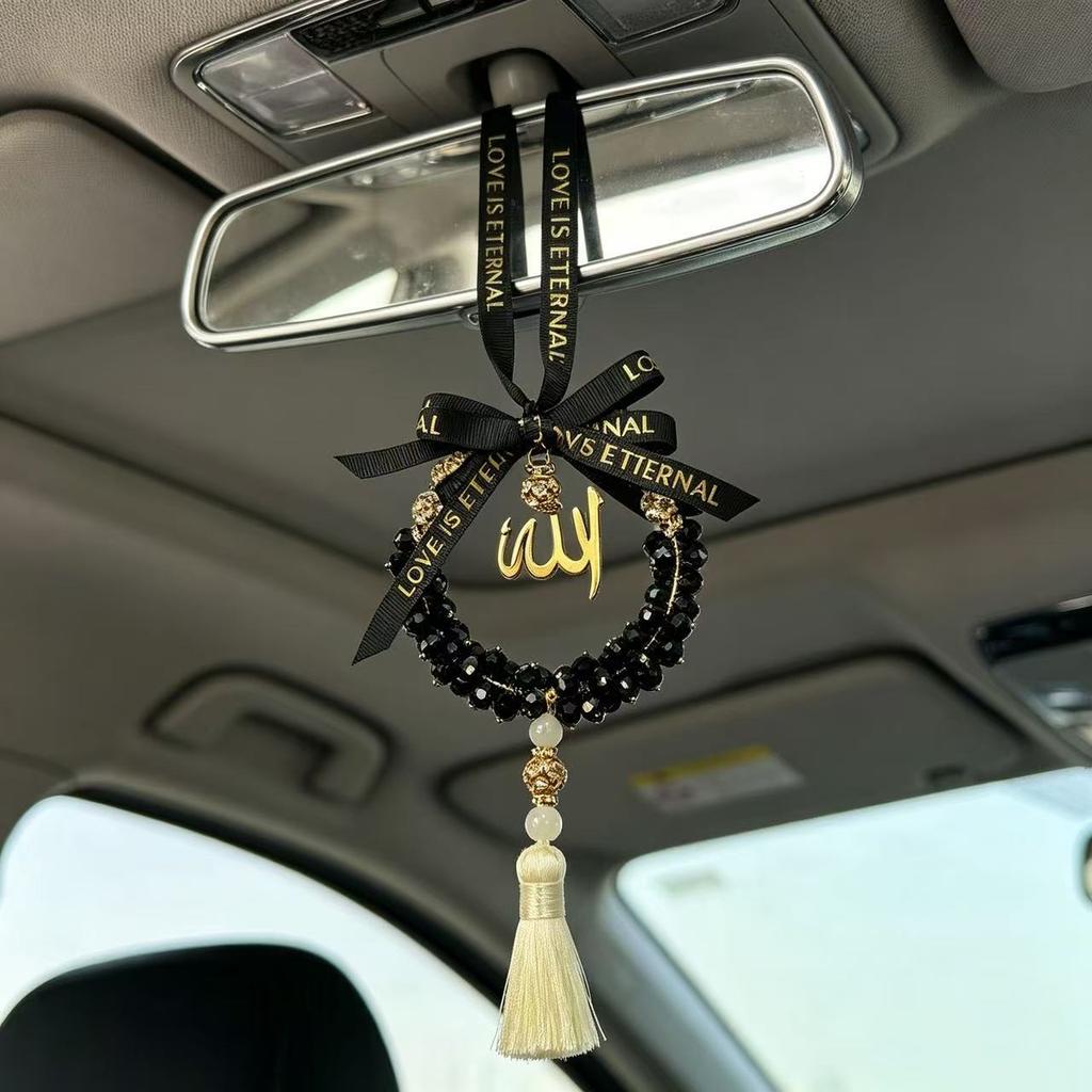 Heißer Verkauf Naher Osten Auto Rückspiegel Hängeornament Arabisches Auto Auto Anhänger Ramadan Dekoration Kristall Auto Hängend