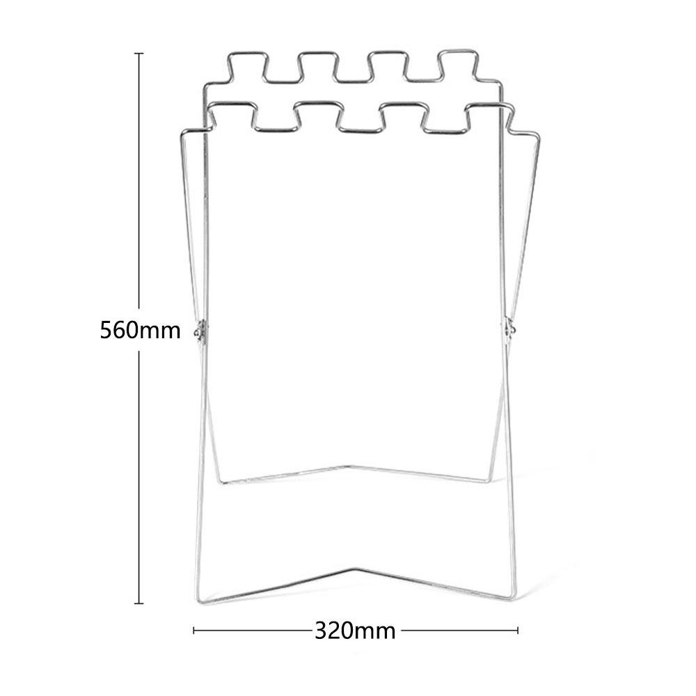 Trash Rack Outdoor Folding Garbage Bag Holder Trash Bag Frame for Kitchen Camping Picnic Barbecue