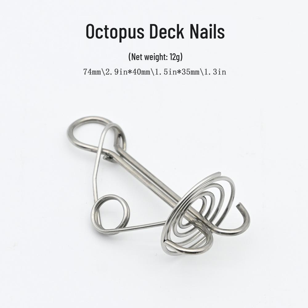 High-Strength Tent Anchor with Torsion Spring and Windproof Buckle