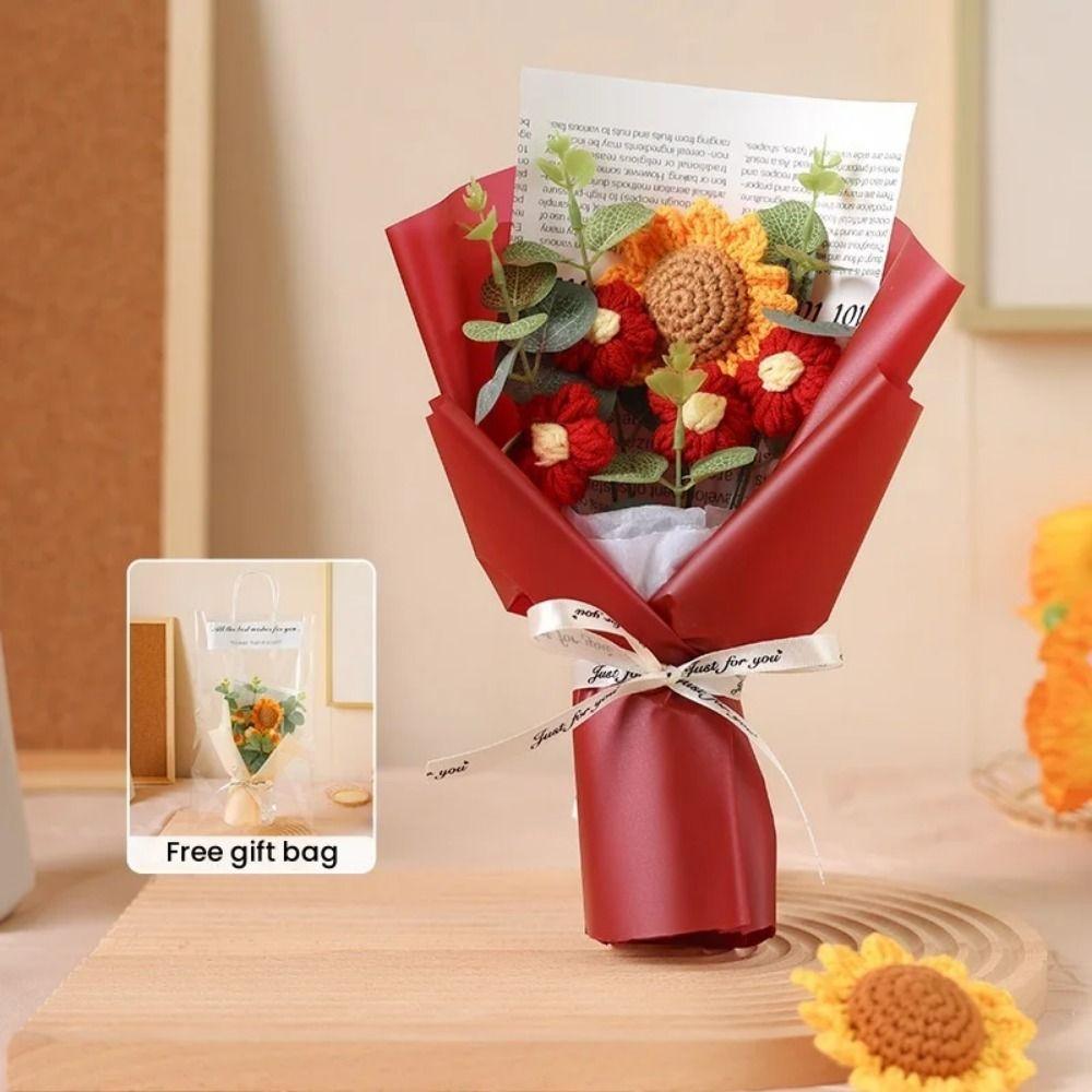 Bouquet Decoration Sunflower DIY Bouquet Sunflower Flower Bouquet Toy  Graduation Season