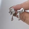 Koreanische Mode Blaue Kristall Achteckige Anhängerohrringe für Damen Einfache Metall Kreuz Hängeohrringe Charme Schmuck Geburtstagsgeschenke