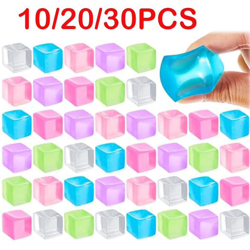 Square Ice Stress Ball Fidget Toys Stress Relief Adhd Autism Sensory Toys Soft Squishy Toys Party Favors Gifts For Adults