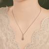 Natural blue water jadeite gourd necklace sterling silver s925 high-end exquisite live broadcast supply style fashion women's jewelry