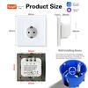 European Standard Smart WiFi Socket with App Remote, Voice Control, Timer, and Power Monitoring