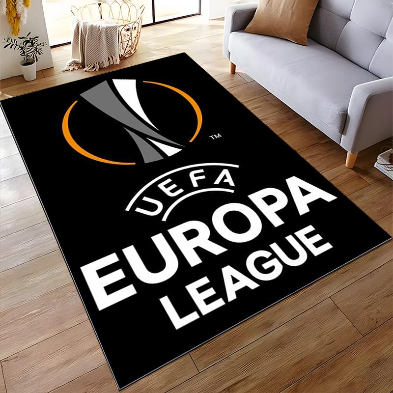 UEFA Europa League Logo Design Rug - Non-slip Rug Suitable for Living Room and Bedroom Sofas Sofas