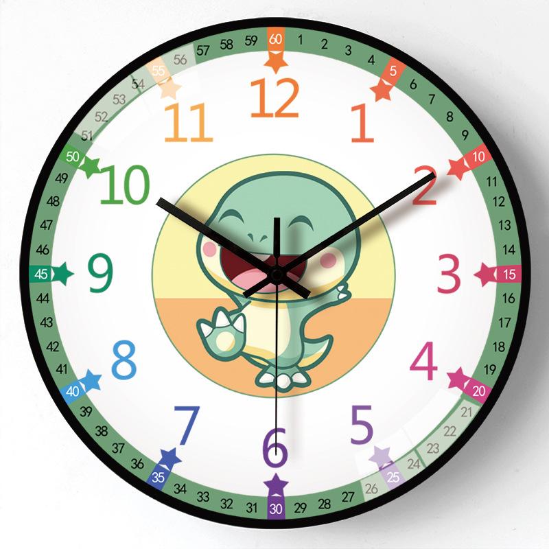 

8-Inch 20Cm Early Childhood Education Children Cartoon Wall Clock Children S Room Creative Digital Enlightenment Mute Learning Clock Quality