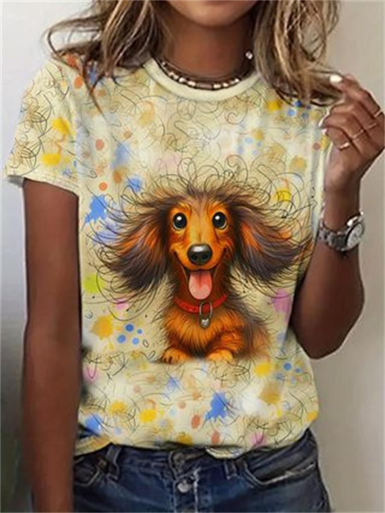 Funny Animal Women's T-Shirts 3d Print Cute Cartoon Cat Casual Short Sleeve Tshirt Fashion Top O-Neck Female Clothing