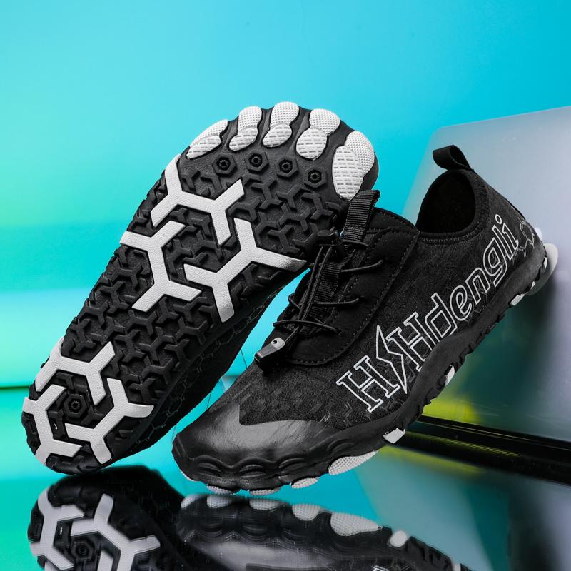 

New Couple Yoga Shoes Summer Breathable Mesh Swimming Shoes Wear-resistant Non Slip Outdoor Hiking Five Finger Water Wading Shoe 35 чёрный