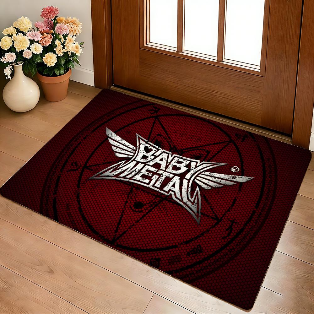 

Idol Group B-BABYMETAL Combination Floor Mat Cozy Flannel Soft Thick Non-Slip Mat For Living Room Bedroom Kitchen Decor Rugs 40x60cm