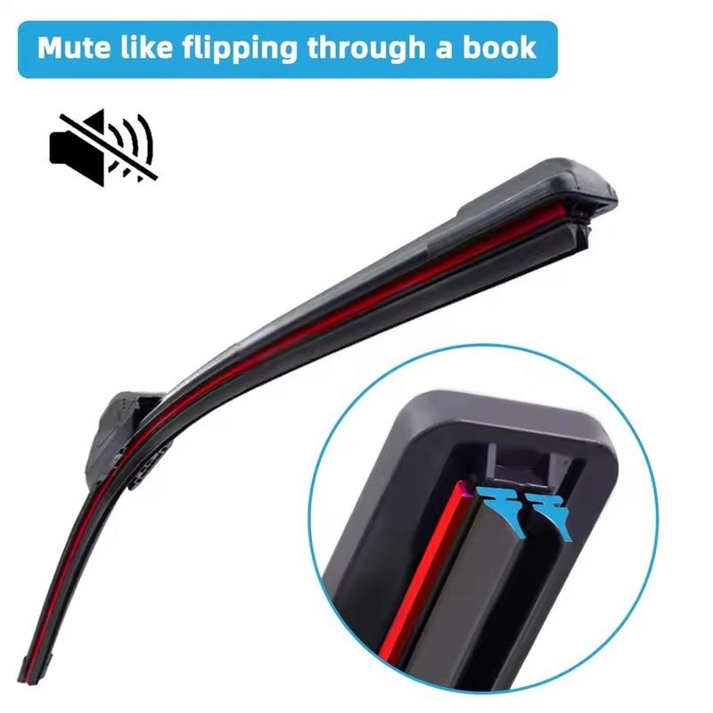 Double Rubber Car Wiper for Volkswagen Jetta 5 A5 MK5 MK6 A6 CC A7 MK7 Front Wiper Blades Brushes Cutter Accessories Windscreen