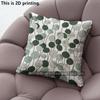 Green Leaf Print Square Pillow Covers Pattern Cushion Cover Suitable for Sofa Bedroom Car Pillow Cover
