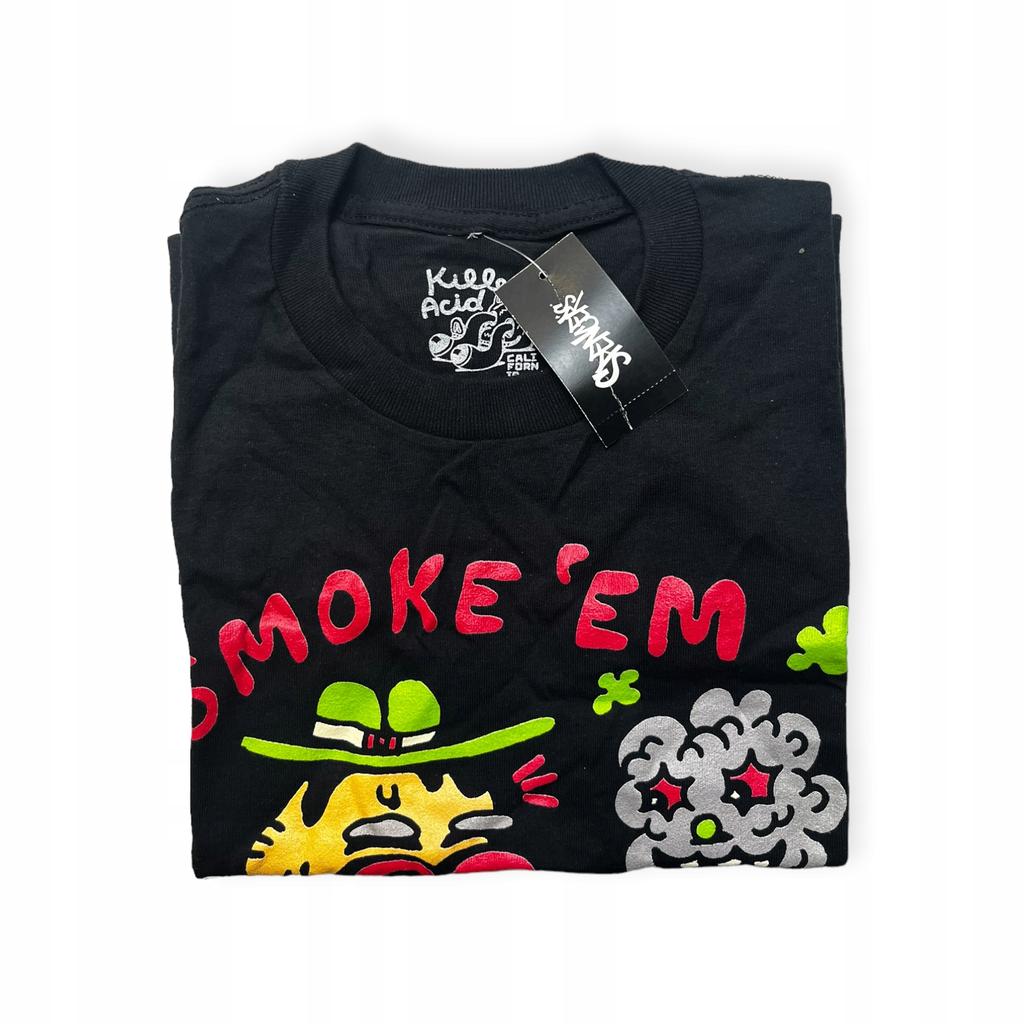 Koszulka T-shirt męski okrągły dekolt SPENCER'S nadruk L