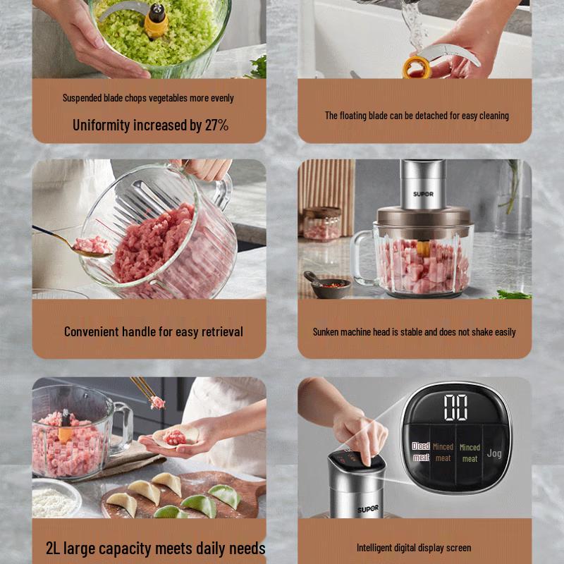 Supor 2L Electric Meat Grinder CN plug (adapter included)