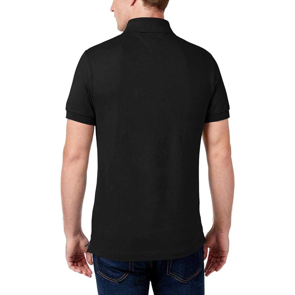 Tommy Hilfiger Solid Color Straight Cut Fashion Casual Business Commuter Old Money Style Tennis Golf Outfit Short Sleeve Polo Shirt TM7802266-AAA