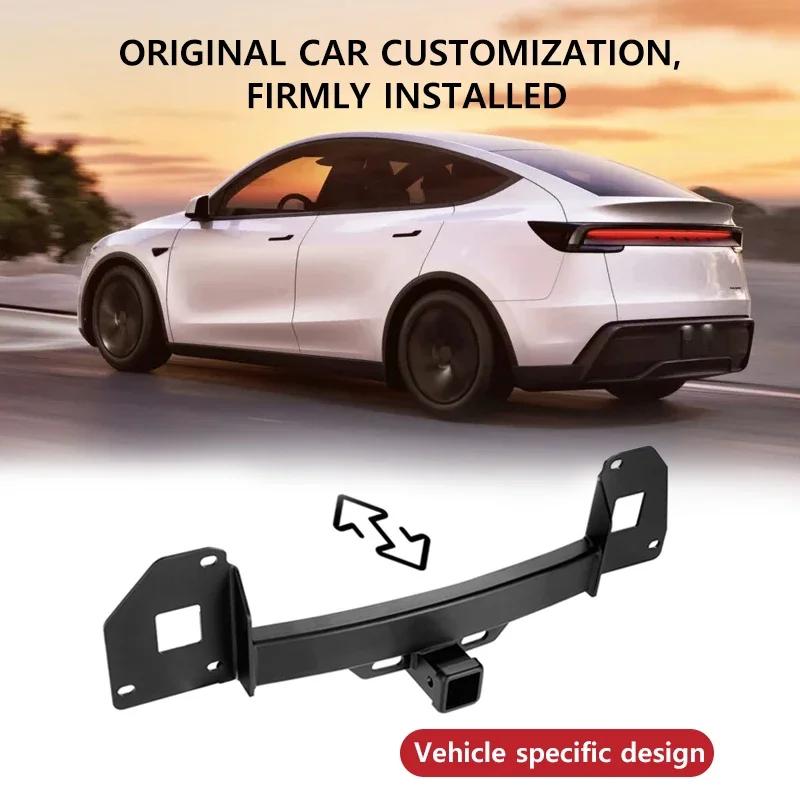 Car Trailer Hitch For Tesla Model Y Juniper 2025-2025 Manganese Steel Trailer Bar Bike Carrier Strong Heavy - Duty Towing Hitch