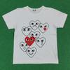 Vintage Comme Des Garcons PLAY Multi Heart Graphic Tshirt