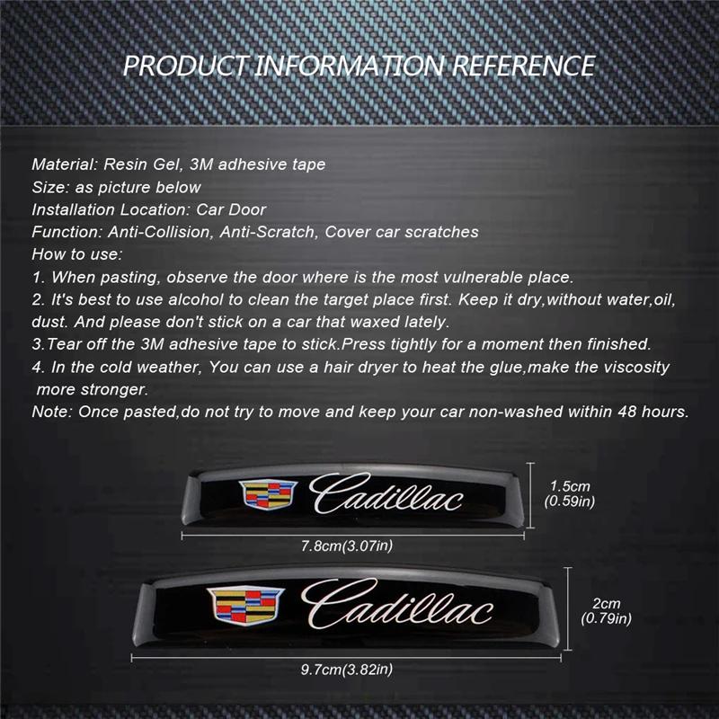 For Cadillac Escalade CTS ATS SRX Deville BLS XT4 XT5 XT6 STS XTS SLR XLR CT4 CT5 CT6 Car Door Protective Decals Side Stickers
