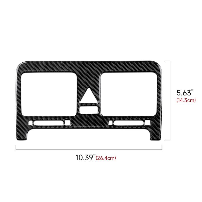 For VW Jetta V Golf V MK5 R32 GTI Plus Variant, Central Air Outlet Panel, Carbon Fiber Interior Sticker, Car Trim Accessories