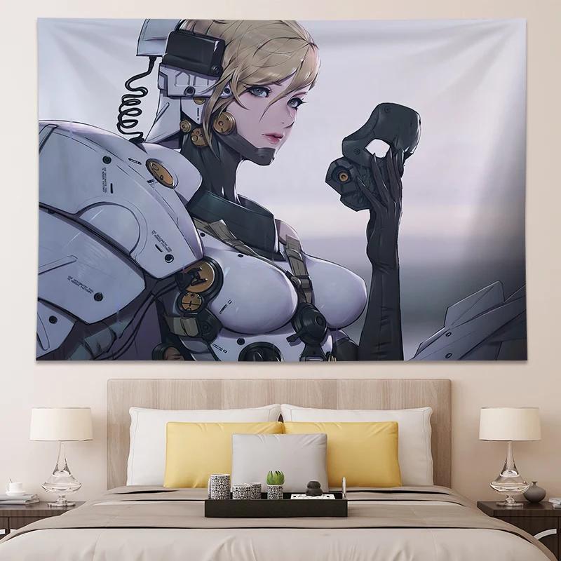 Japanese Teen Room Decoration Posters and Prints Kawaii  Anime Large Tapestry Bedroom Wall Murals Customizable