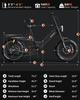 Tesway X5 AWD Electric Bike, Peak 3000W Dual Motor, 52V 60Ah Battery, Range 300km, 20*4.0'' Tires, 7 Speed, 8A Charger