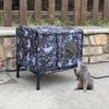 Heated Cat House Outdoor Large Weatherproof Kitty Shelter Winter Insulated Cat Bed