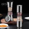 Stainless Steel Salt Grinder Adjustable Coarseness Easy To Clean Double Head 2 In 1 Grinder for Seasoning