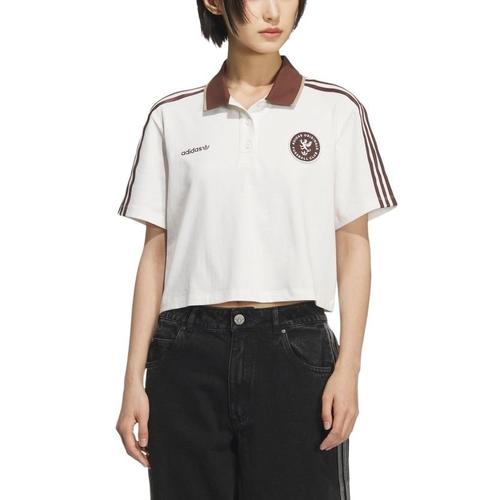 Adidas Originals Clover Series SS25 Polo Shirt Women s KH1187 XS белый