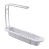 36-50cm Telescopic Shelf Drain Water Rack Sinks Organizer Soap Sponge Towel Holder Kitchen Gadgets Storage Basket Accessories
