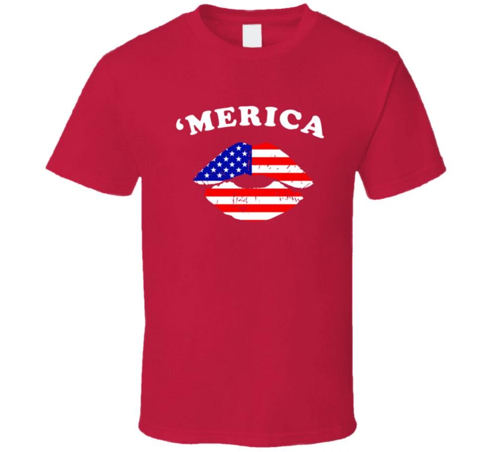 Merica I Love America Patriotic Gift T Shirt S