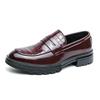 Large Size Leather Shoes 2 Spring and Autumn Men's One-footed Lazy Business Dress Groom Wedding