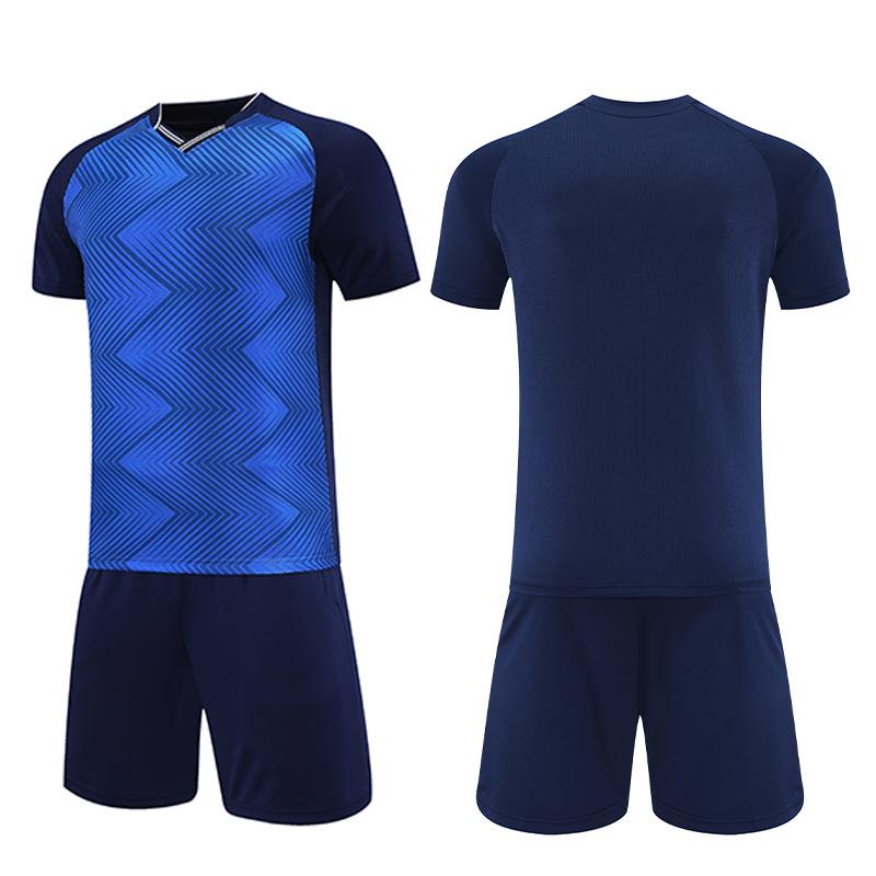 Custom Soccer Jersey Set for Men and Youth Breathable Short Sleeve Shirt and Shorts Two Piece Sportswear Kit for Team Training Match DIY Printing
