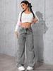 Women's High Waist Wide Leg Jeans - Sweet & Spicy Style, Casual, Loose, Long Pants, Bestseller