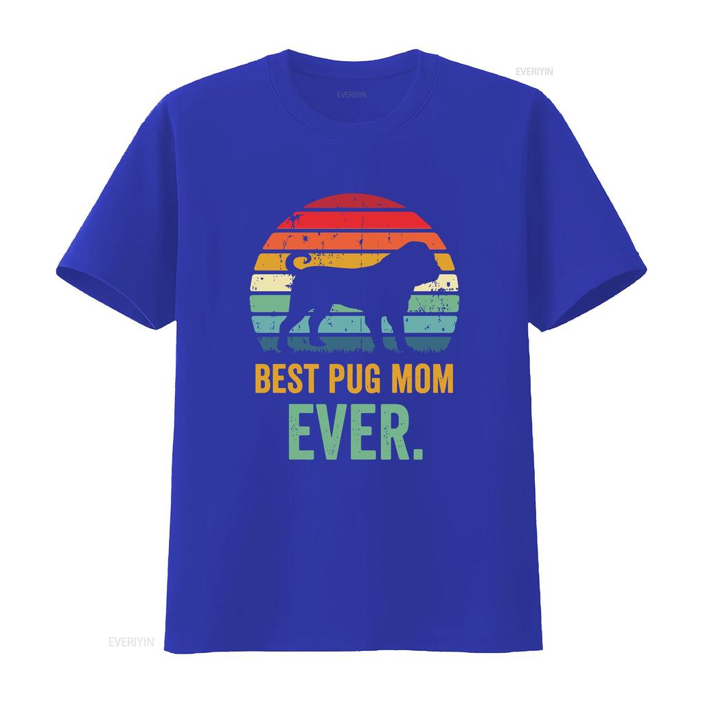 Best Pug Mom T Shirt Love Pugs Lover Dog Pet Owner vintage Washed streetwear Soft Stylish Casual Stretched Unisex fashion