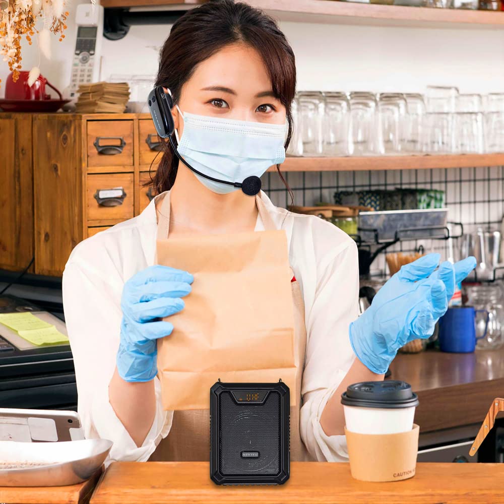NEXTEC Wireless Portable Loudspeaker Prevents droplet infection at cash F.R.C. NX-BV20WP (W) registers, counters, etc.!