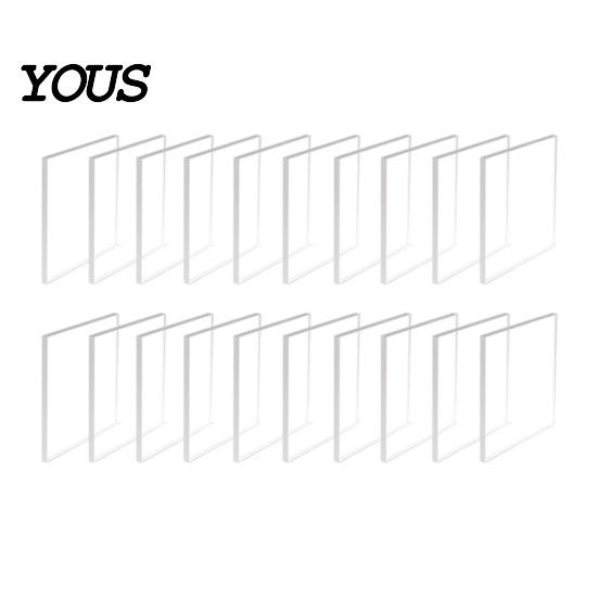 Magnetic Photo Frame Set 10/20/50Pcs DIY Fridge Magnet Kit, Clear Acrylic with Adhesive Backing, Custom Picture Making for Crafts Craft