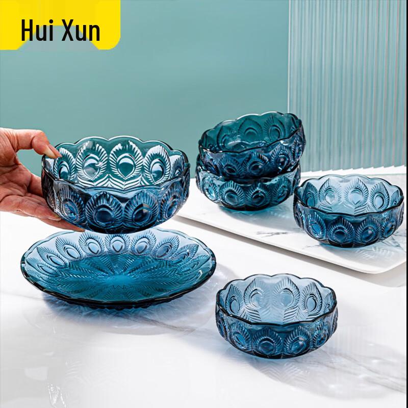 Huixun Clear Glass Serving Bowl